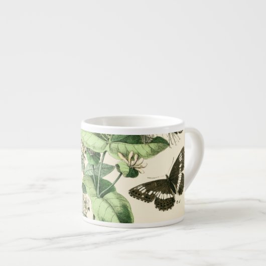 Garten der Schmetterlinge und Blume Espressotasse (Vorderseite Rechts)