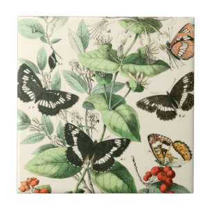 Garten der Schmetterlinge und Blume Fliese