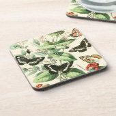 Garten der Schmetterlinge und Blume Untersetzer (Linke Seite)