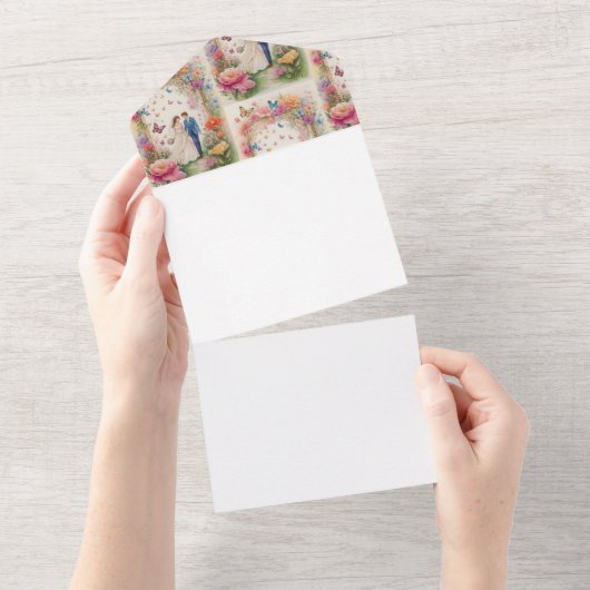 Garten der Träume - Liebe im vollen Leben All In One Einladung (Abreißen)