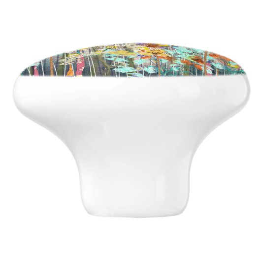 Garten der Träume - Natur Inspiriert Blumenmuseum Keramikknauf (Seitenansicht)