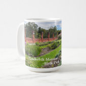Gärten der Vanderbilt Mansion in Hyde Park NY Kaffeetasse (Vorderseite Links)