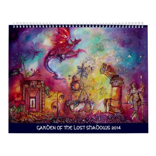 GARTEN DER VERLORENEN SCHADOWS -2014 ROTER DRAGON KALENDER (Titelbild)