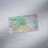GARTEN DER VERLORENEN SCHADOWS BLAUE GOLD GLITZERN MAGNETISCHE VISITENKARTE (Beispiel)