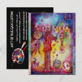 GARTEN DER VERLORENEN SCHADOWS-FAIRIEN, BUTTERFLIE EINLADUNGSPOSTKARTE (Vorne/Hinten)