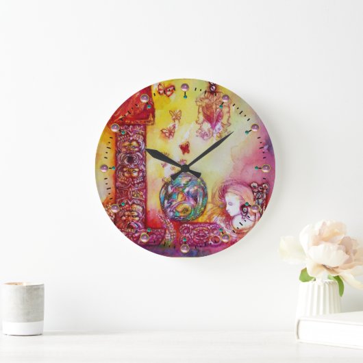 GARTEN DER VERLORENEN SCHADOWS-FAIRIEN UND BÜTTERF GROßE WANDUHR (Zuhause)