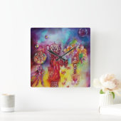 GARTEN DER VERLORENEN SCHADOWS-FAIRIEN UND SCHALTF QUADRATISCHE WANDUHR (Zuhause)