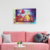 GARTEN DER VERLORENEN SCHADOWS FLIEGT ROTER DRAGON LEINWANDDRUCK (Insitu (Wohnzimmer))