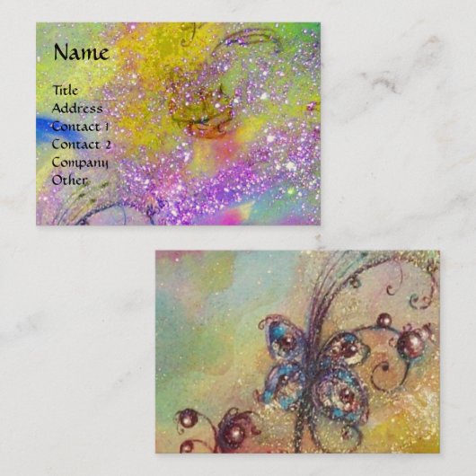 GARTEN DER VERLORENEN SCHADOWS MAGIC BUTTERFLY-PFL VISITENKARTE (Vorne/Hinten)