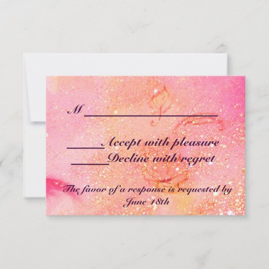 GARTEN DER VERLORENEN SCHADOWS / MAGIC BUTTERFLY U RSVP KARTE (Vorderseite)