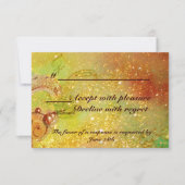 GARTEN DER VERLORENEN SCHADOWS / MAGIC BUTTERFLY U RSVP KARTE (Vorderseite)