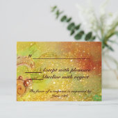 GARTEN DER VERLORENEN SCHADOWS / MAGIC BUTTERFLY U RSVP KARTE (Stehend Vorderseite)