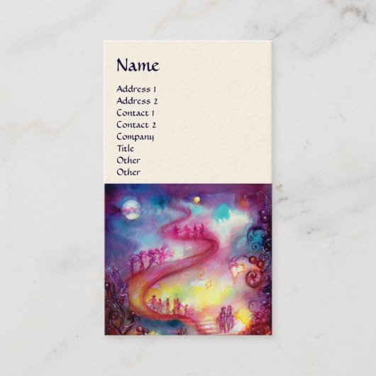 GARTEN DER VERLORENEN SCHADOWS / MAGIC TREPPEN ros Visitenkarte (Vorderseite)