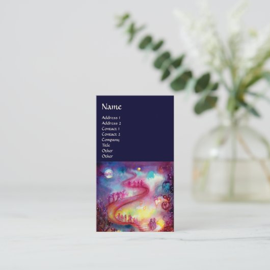 GARTEN DER VERLORENEN SCHADOWS / MAGIC TREPPEN ros Visitenkarte (Stehend Vorderseite)