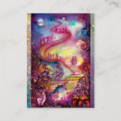 GARTEN DER VERLORENEN SCHADOWS MYSTIC-TREPPEN rosa Visitenkarte (Rückseite)