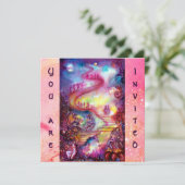 GARTEN DER VERLORENEN SCHADOWS / MYSTISCHEN TREPPE EINLADUNG (Stehend Vorderseite)