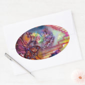 GARTEN DER VERLORENEN SCHADOWS / MYSTISCHEN TREPPE OVALER AUFKLEBER (Umschlag)