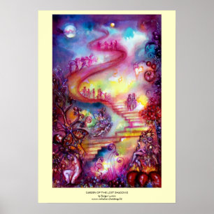 GARTEN DER VERLORENEN SCHADOWS / MYSTISCHEN TREPPE POSTER