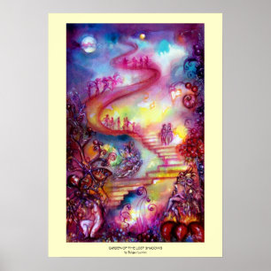 GARTEN DER VERLORENEN SCHADOWS / MYSTISCHEN TREPPE POSTER