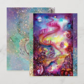 GARTEN DER VERLORENEN SCHADOWS / MYSTISCHEN TREPPE POSTKARTE (Vorne/Hinten)