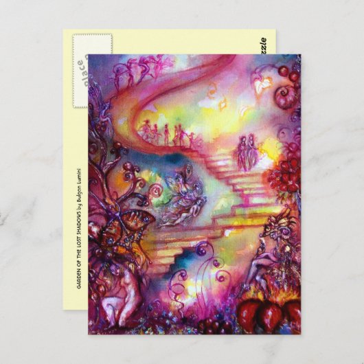 GARTEN DER VERLORENEN SCHADOWS / MYSTISCHEN TREPPE POSTKARTE (Vorne/Hinten)