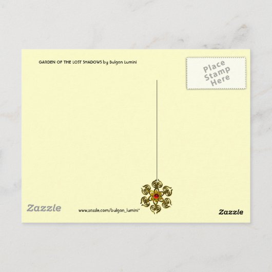 GARTEN DER VERLORENEN SCHADOWS / MYSTISCHEN TREPPE POSTKARTE (Rückseite)