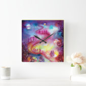 GARTEN DER VERLORENEN SCHADOWS / MYSTISCHEN TREPPE QUADRATISCHE WANDUHR (Zuhause)