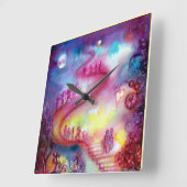 GARTEN DER VERLORENEN SCHADOWS / MYSTISCHEN TREPPE QUADRATISCHE WANDUHR (Winkel)