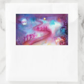 GARTEN DER VERLORENEN SCHADOWS / MYSTISCHEN TREPPE RECHTECKIGER AUFKLEBER (Tasche)