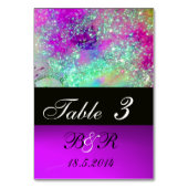 GARTEN DER VERLORENEN SCHADOWS Pink Lila Blue Flor Tischnummer (Rückseite)
