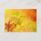 GARTEN DER VERLORENEN SCHATTEN - BUTTERFLY-MONOGRA VISITENKARTE (Rückseite)