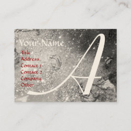 GARTEN DER VERLORENEN SCHATTEN - BUTTERFLY-MONOGRA VISITENKARTE