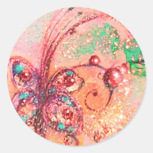 GARTEN DER VERLORENEN SCHATTEN - BUTTERFLY-PFLANZE RUNDER AUFKLEBER