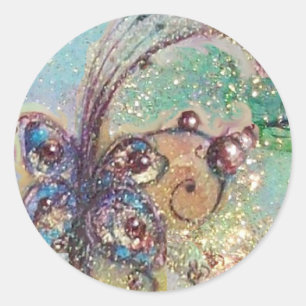 GARTEN DER VERLORENEN SCHATTEN - BUTTERFLY-PFLANZE RUNDER AUFKLEBER