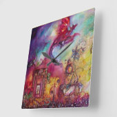 GARTEN DER VERLORENEN SCHATTEN/DES FLIEGENDEN QUADRATISCHE WANDUHR (Winkel)