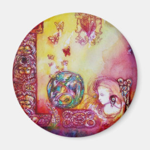 GARTEN DER VERLORENEN SCHATTEN - FEE UND SCHALTFLÄ MAGNET