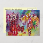 GARTEN DER VERLORENEN SCHATTEN - FEE UND SCHALTFLÄ POSTKARTE (Vorne/Hinten)