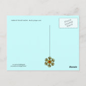 GARTEN DER VERLORENEN SCHATTEN, FEE UND SCHALTFLÄC POSTKARTE (Rückseite)