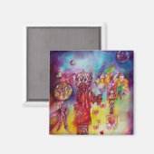 GARTEN DER VERLORENEN SCHATTEN, FEE UND SCHALTFLÄD MAGNET (Vorderseite/Rückseite)