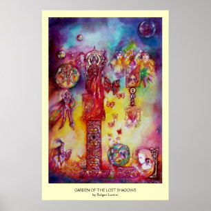 GARTEN DER VERLORENEN SCHATTEN, FEE UND SCHALTFLÄD POSTER