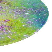 GARTEN DER VERLORENEN SCHATTEN - Lila Gelb grün Schneidebrett (Ecke)