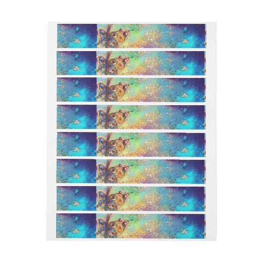 GARTEN DER VERLORENEN SCHATTEN - MAGIC BUTTERFLY-P Rundum-Adressaufkleber (Bogen)