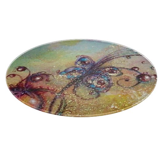 GARTEN DER VERLORENEN SCHATTEN - MAGIC BUTTERFLY-P SCHNEIDEBRETT (Ecke)