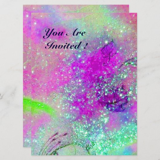 GARTEN DER VERLORENEN SCHATTEN,MAGISCHE SCHALTFLY- EINLADUNG (Vorne/Hinten)