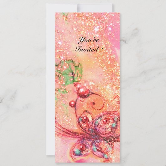 GARTEN DER VERLORENEN SCHATTEN,MAGISCHE SCHALTFLY- EINLADUNG (Vorderseite)