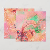 GARTEN DER VERLORENEN SCHATTEN,MAGISCHE SCHALTFLY- EINLADUNG (Vorne/Hinten)