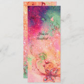 GARTEN DER VERLORENEN SCHATTEN,MAGISCHE SCHALTFLY- EINLADUNG (Vorne/Hinten)