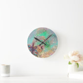 GARTEN DER VERLORENEN SCHATTEN,MAGISCHE SCHALTFLY- RUNDE WANDUHR (Zuhause)