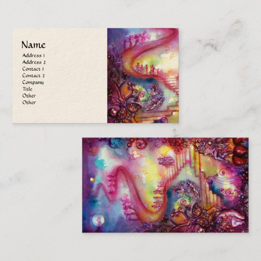 GARTEN DER VERLORENEN SCHATTEN, MYSTISCHE STUFEN r Visitenkarte (Vorne/Hinten)
