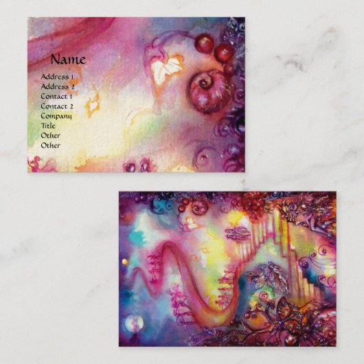 GARTEN DER VERLORENEN SCHATTEN, MYSTISCHE STUFEN r Visitenkarte (Vorne/Hinten)